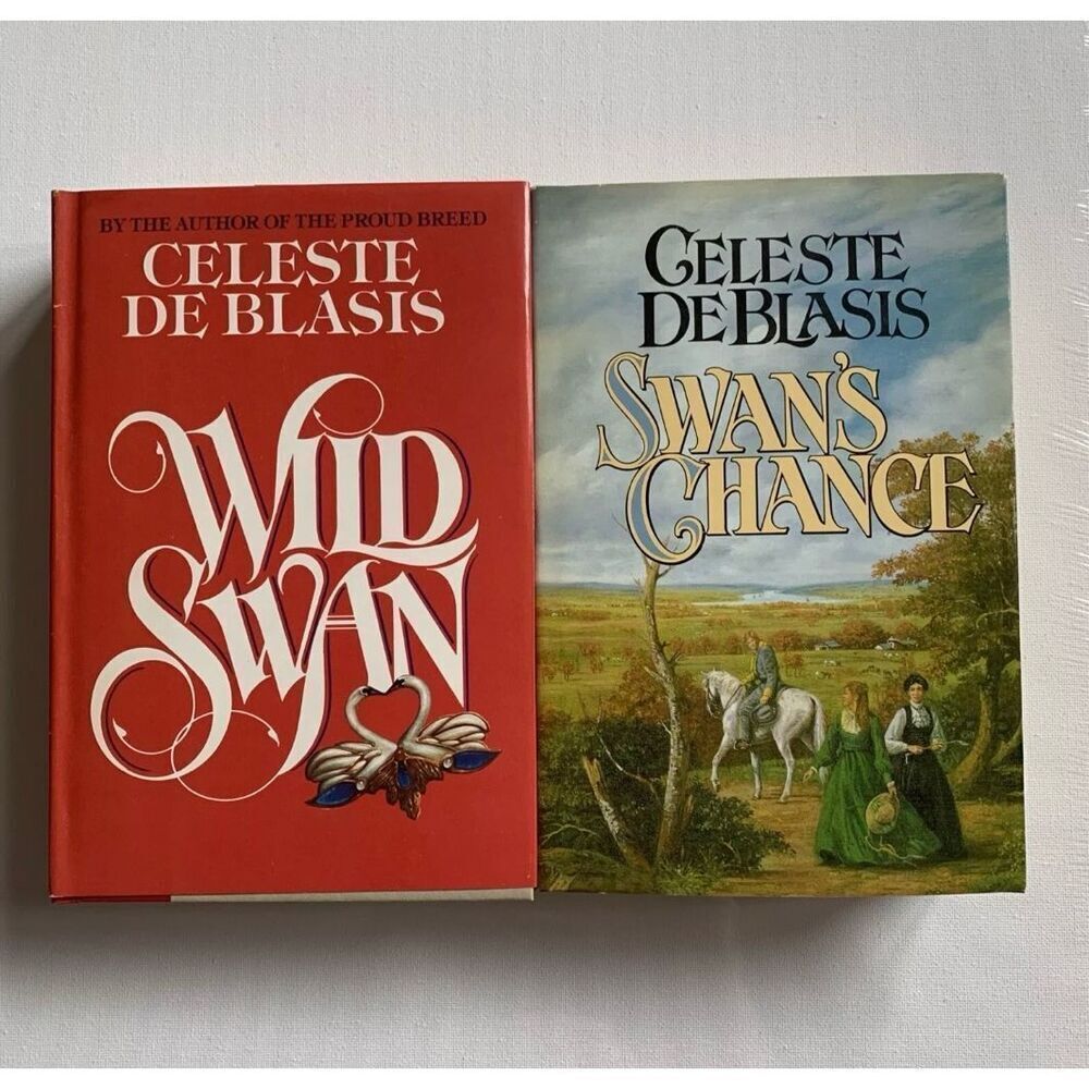 Celeste De BlasisβLot Of 2 Wild Swan Series 2 Hardcover Book Club Edition